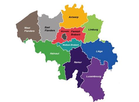 belgium map provinces